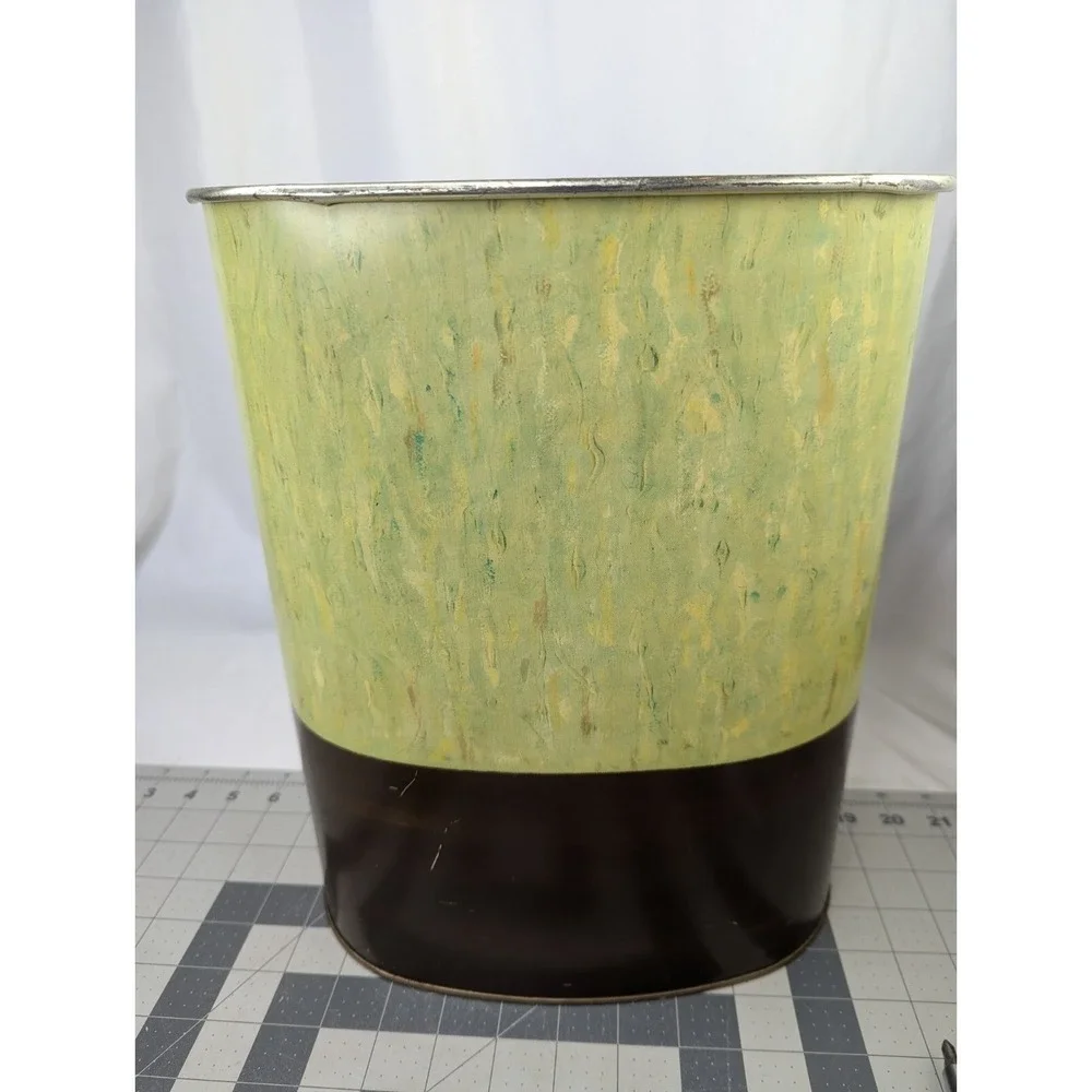 Weibro Trash Can Tea Time and Cookies Metal